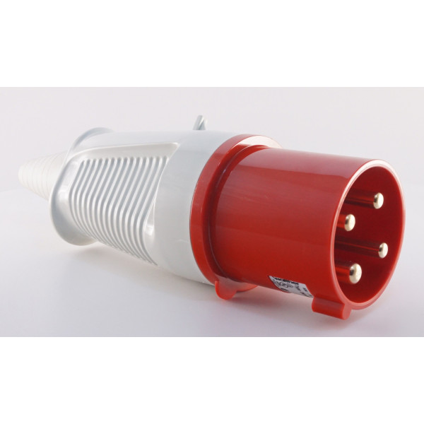 Трехфазный штекер на кабель WALTHER WL260406 (3P+E) 63А 380V IP44 - фото №1