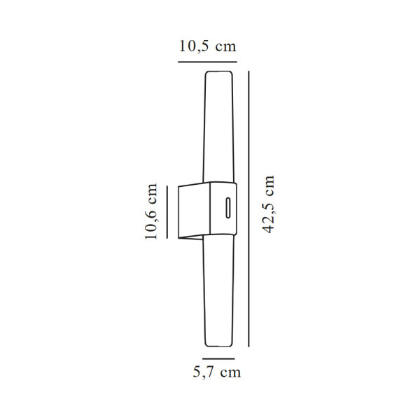 Бра для ванной, светильник Nordlux 2015311004 Helva Double LED 1x9W IP44 бежевый - фото №3