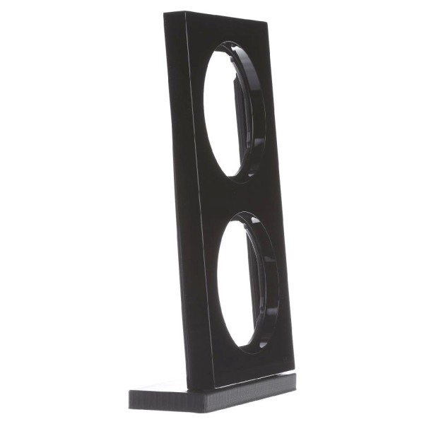 Рамка 2-местная, черная Berker R.3 - фото №2