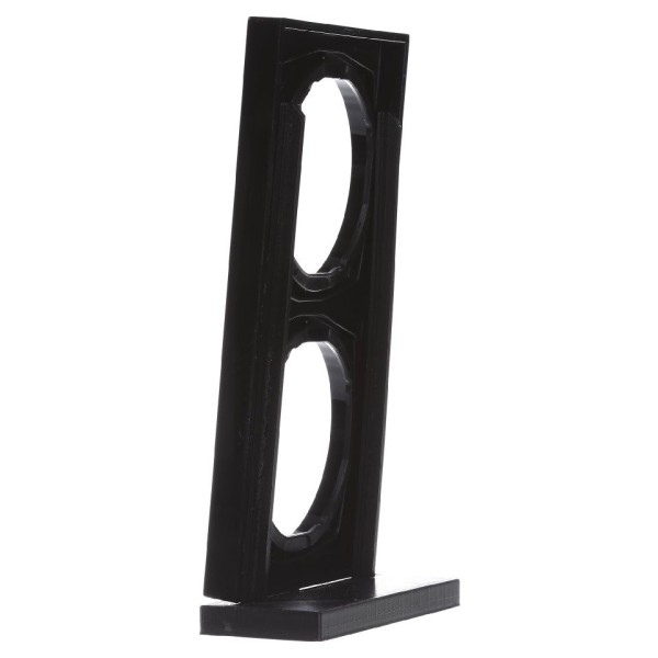 Рамка 2-местная, черная Berker R.3 - фото №3