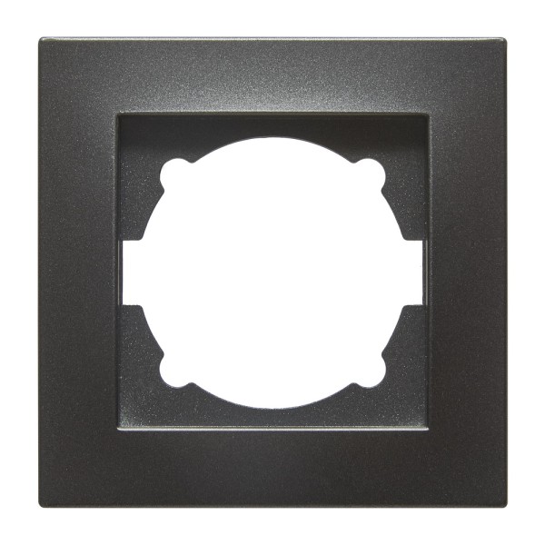 Рамка ELBI VEGA Silverline черный металлик 1-на (510-011100-271)