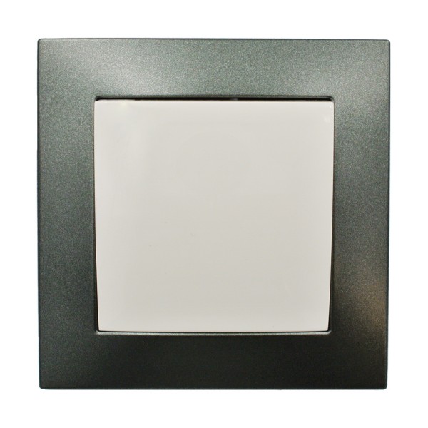 Рамка ELBI VEGA Silverline черный металлик 1-на (510-011100-271) - фото №3