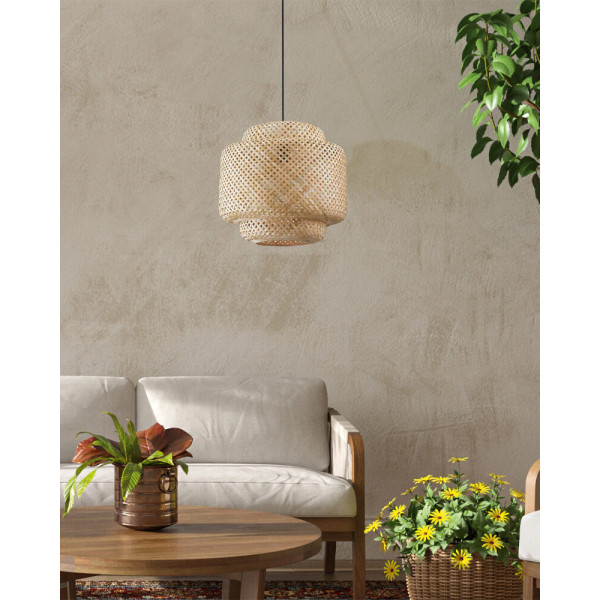 Підвісний світильник, люстра Goldlux 328410 Berta E27 1x20W IP20 Бежевий - фото №1