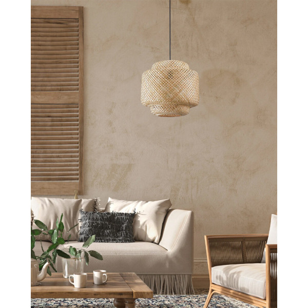 Підвісний світильник, люстра Goldlux 328410 Berta E27 1x20W IP20 Бежевий - фото №2