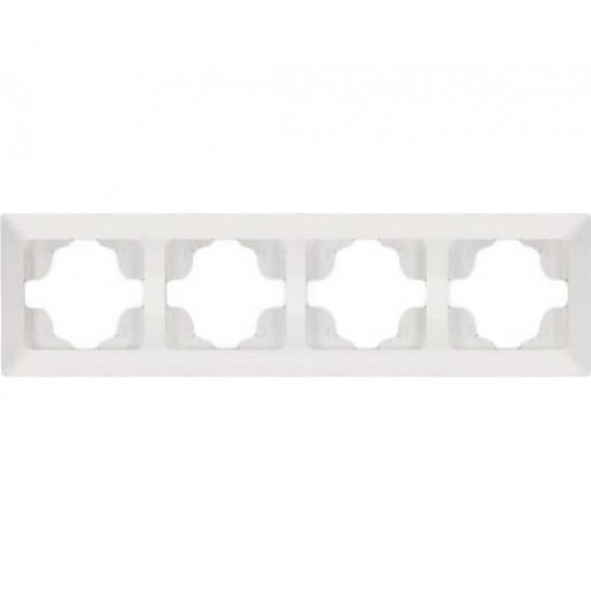 Горизонтальна 4-на рамка NE-AD ARAS 93-10-18 біла