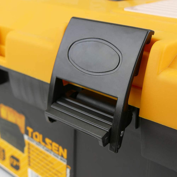 Пластиковий ящик з 2 органайзерами та піддоном Tolsen (80201) 42х23х19см - фото №2