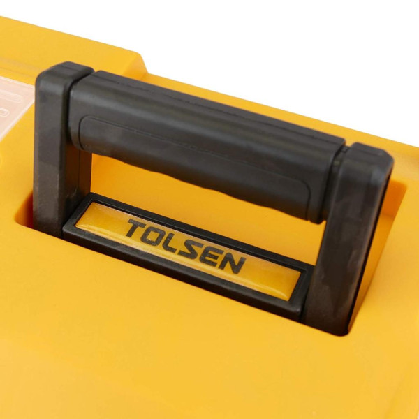 Пластиковий ящик з 2 органайзерами та піддоном Tolsen (80201) 42х23х19см - фото №3