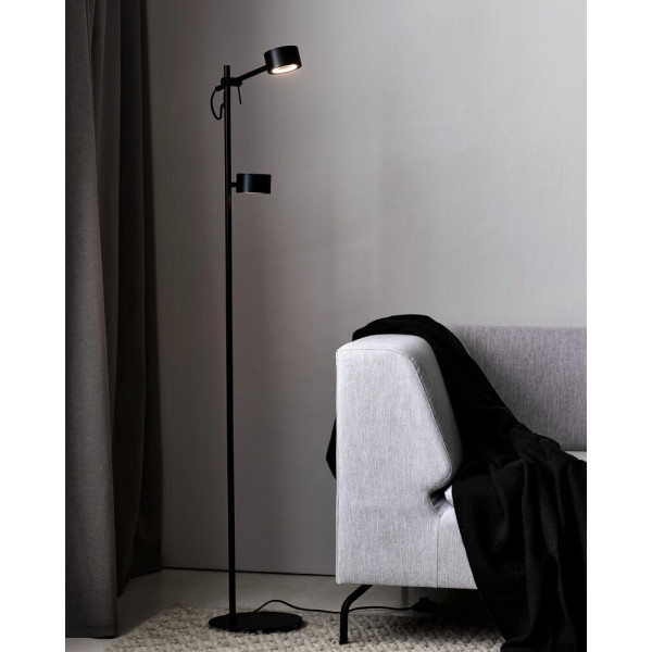 Торшер Nordlux 2010844003 Clyde LED 2x8W 2700K 350Lm IP20 черный - фото №1