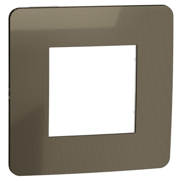 Однопостова рамка Schneider Electric NU280250 (бронза/біла)