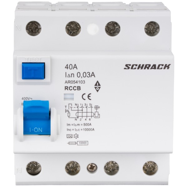 ПЗВ Schrack AR054103 10кА 40А 30мА 3P+N тип A - фото №1