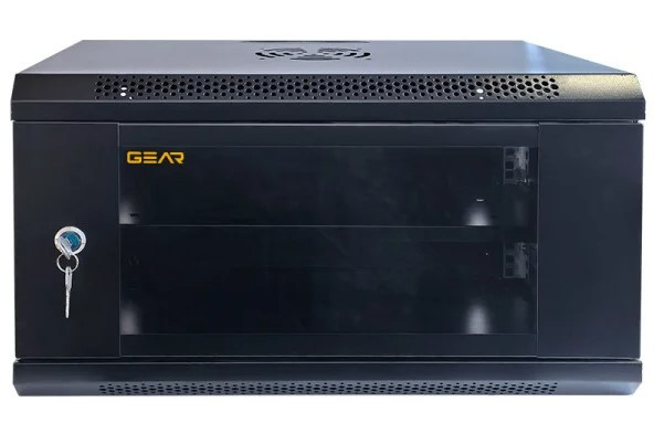 Серверна шафа із полицею GEAR GWMSN-6U-600-600 6U 600x600мм - фото №1