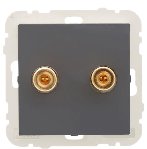 Стереоорозетка Logus 21220 TIS (серый)