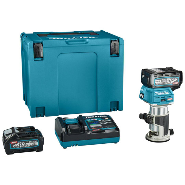 Аккумуляторный фрезер Makita RT001GM210 XGT 40В - фото №6