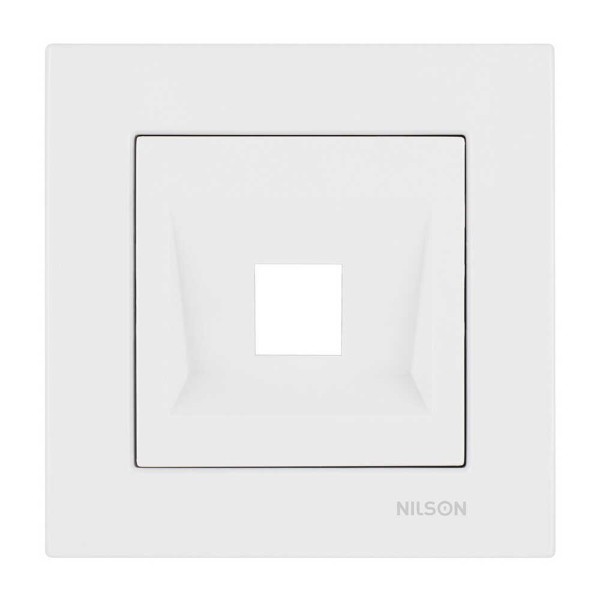 Розетка Nilson Moda біла комп'ютерна без модуля ( 21112042 )