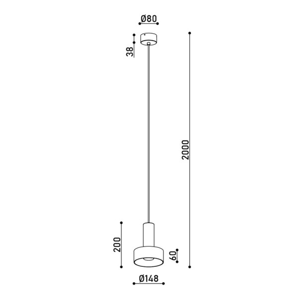 Подвесной светильник, люстра Kloodi PE-LORA148 GU10 BK IP20 черный - фото №3