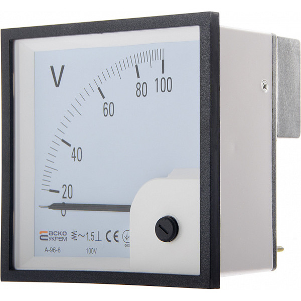 Вольтметр Аско-Укрем 100В АС 96х96мм (А-96-6) (A0190010094) - фото №1