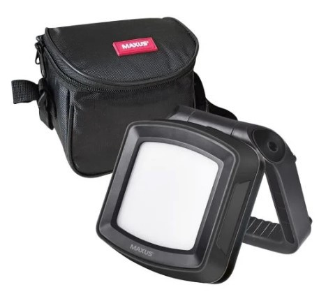 Ліхтар Maxus Portable Emergency LED Light 8Вт 4100K IP65 5000mAh IP65 чорний (MAX-8W-BLK-EM) - фото №1