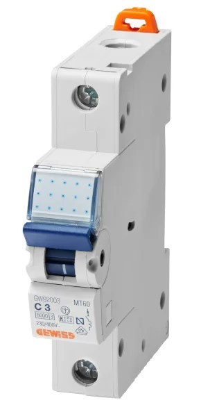 Автоматический выключатель GEWISS 1P C 3А 6кА (GW92003)