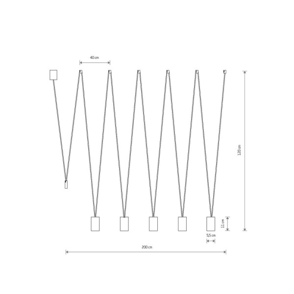 Подвесной светильник, люстра Nowodvorski 7608 More eye GU10 5x10W IP20 Черный - фото №1
