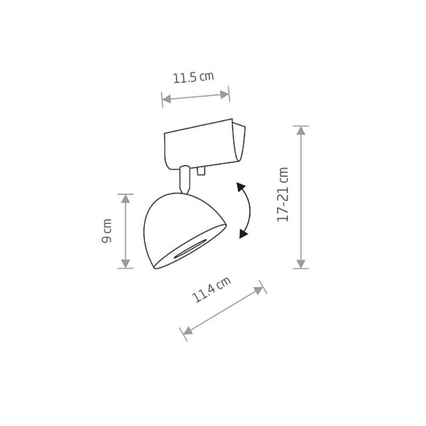 Светильник поворотный, спот Nowodvorski 9594 Vespa GU10, ES111 1x75W IP20 Белый - фото №1