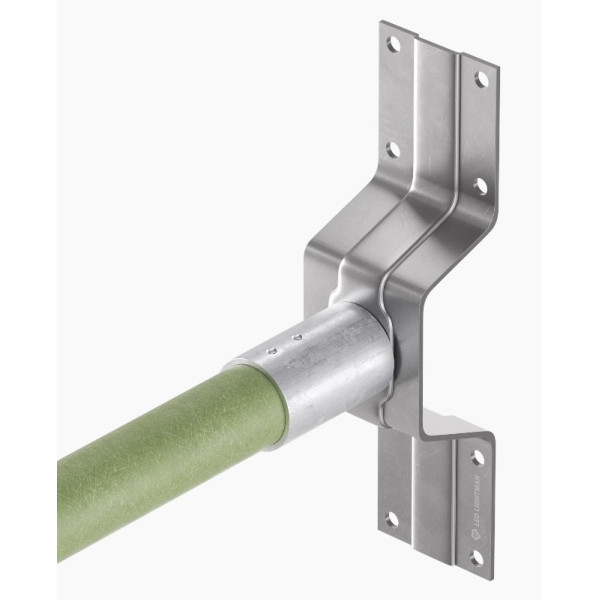 Тримач ізоляційної штанги Leo Lightman Ni до стіни (330011) - фото №1