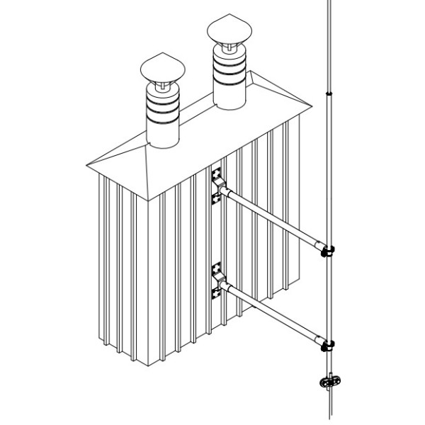 Тримач ізоляційної штанги Leo Lightman Ni до стіни (330011) - фото №5