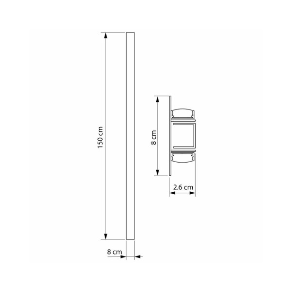 Бра, настенный светильник Imperium Light 7252150.05.05.92 Caleo Led 1x25W 4000K IP20 Черный - фото №3