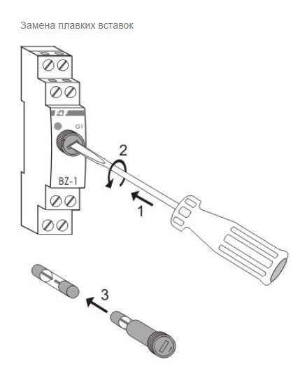 Модульний блок запобіжника F&F BZ-1 макс. 250В AC/DC 6,3А - фото №3