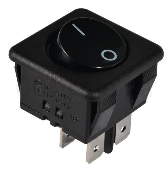 Переключатель TNSy KCD2-10-201 B/B круглый черная (TNSy5500799)