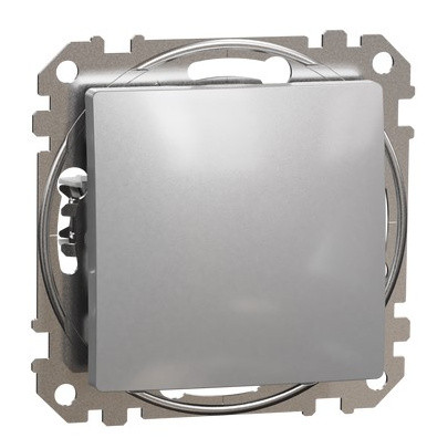 Кнопковий перемикач Schneider Electric Sedna Design & Elements алюміній SDD113116