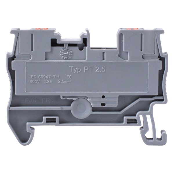 Наборная клеммная колодка E.Next e.tc.din.spring.2,5 на DIN-рейке (s070002) - фото №1