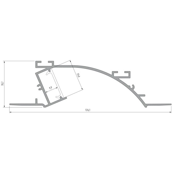 Профіль для світлодіодної стрічки Lumines PERO білий - фото №2