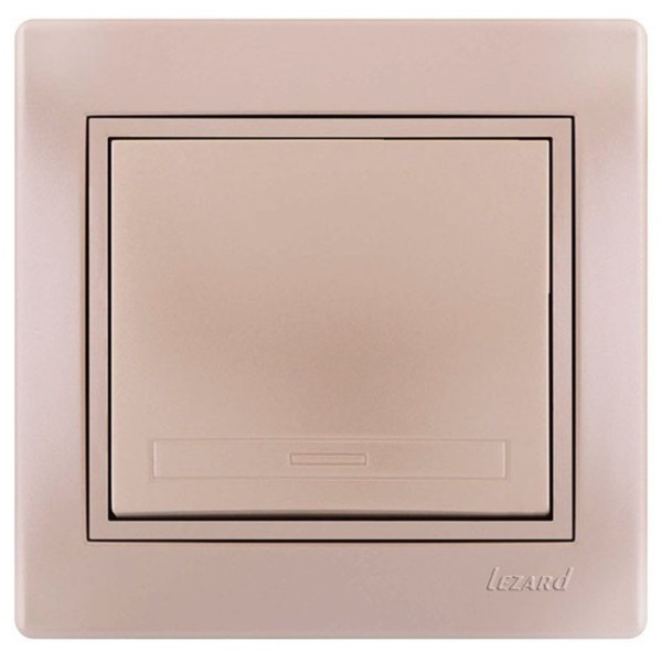 Выключатель жемчужно-белый Mira, Lezard