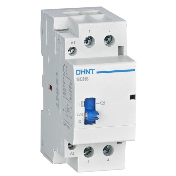 Модульный контактор Chint NCH8-25M/22 AC 220-240В с ручным управлением (257481)