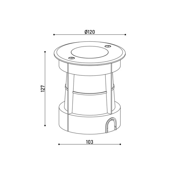 Уличный светильник Kloodi KDGL-SC120 GU10 ADJ HC 1x10W IP67 серебристый - фото №3