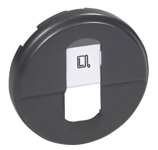 Панель розетки RJ45 Legrand Celiane графит