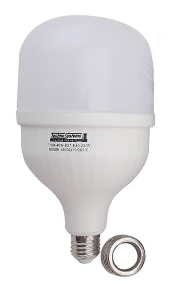 Светодиодная лампа TNSy LED Bulb-T120-40W-E27-E40-220V-6500K-4200L GOLDEN (TNSy5000181)