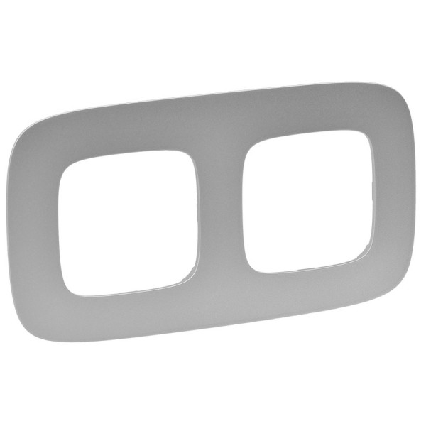 Рамка двухместная Legrand Valena Allure алюминий