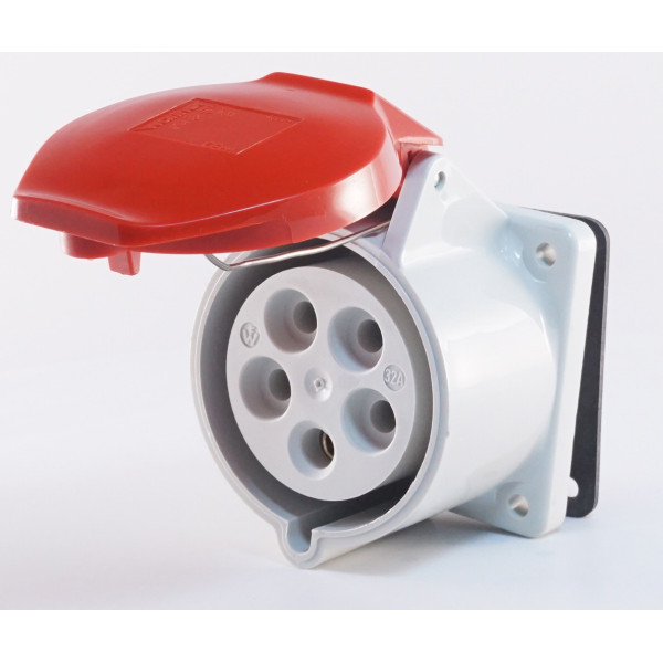 Прямий силовий роз'єм WALTHER WL430 (3P+N+E) 32А 380V IP44 - фото №5