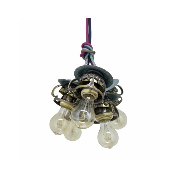 Підвісний світильник, люстра PikArt 2373 зелена патина - фото №1