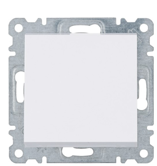 Выключатель 1-клавишный, универсальный, WL0020 Lumina-2, белый, Hager