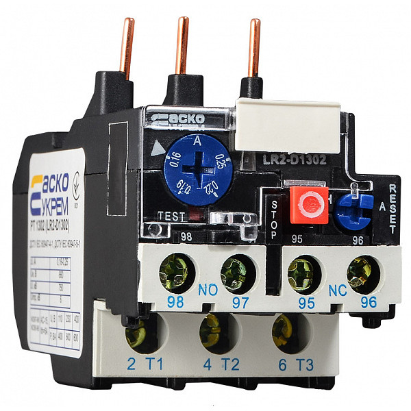 Тепловое реле Аско-Укрем PT 1302 0,16-0,25А LR2-D1302 (A0040060002)