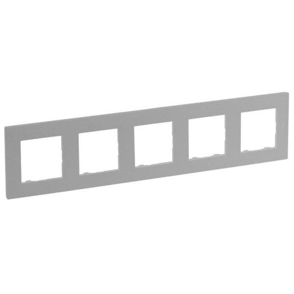 Рамка 5-постовая Legrand Niloe Step алюминий (863395)