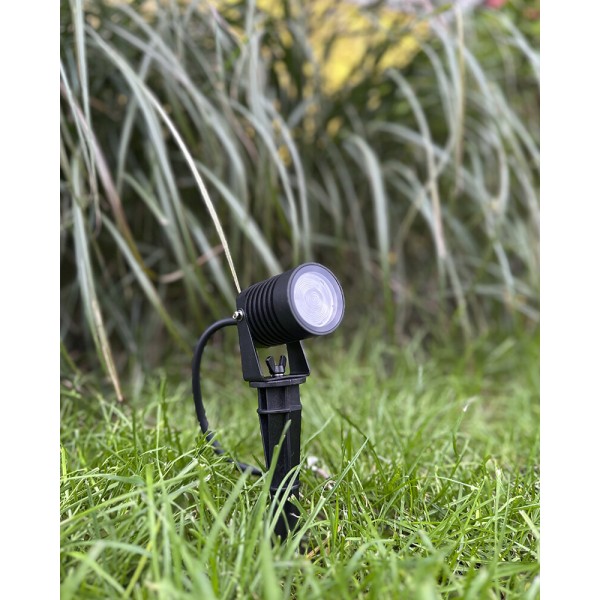 Вуличний світильник Nowodvorski 9100 Spike LED M 1x5W 3000K 300Lm IP54 чорний - фото №2