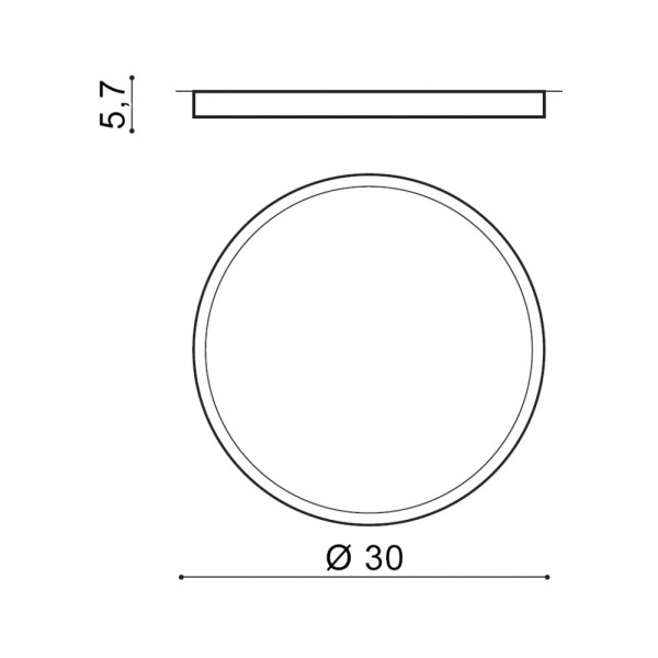 Світильник стельовий AZzardo AZ4760 Monza Led R30 Ctt - фото №1