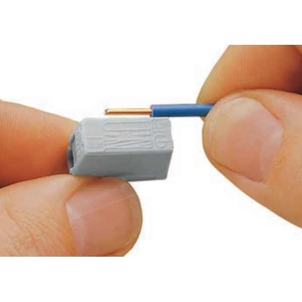 Клемма 224-114 для подключения светильников на 2 входных проводника 1,0-2,5 мм2, +120°C, WAGO - фото №4