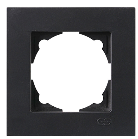 Одноместная рамка Gunsan 1403400000140 Eqona (черная)