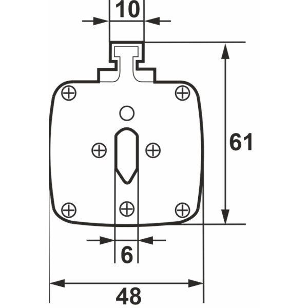 Запобіжник ножевий з плавкою вставкою Promfactor NF1.80A 500В 120kA - фото №2