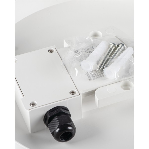 Вуличний світильник з датчиком руху Kanlux 37303 Iper LED 1x19W 4000K 2280Lm IP65 білий - фото №4