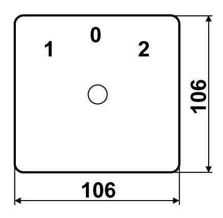 Пакетный переключатель Аско-Укрем ПКП Е9 3.833 A0110010028 (1-0-2 3 полюса) - фото №5